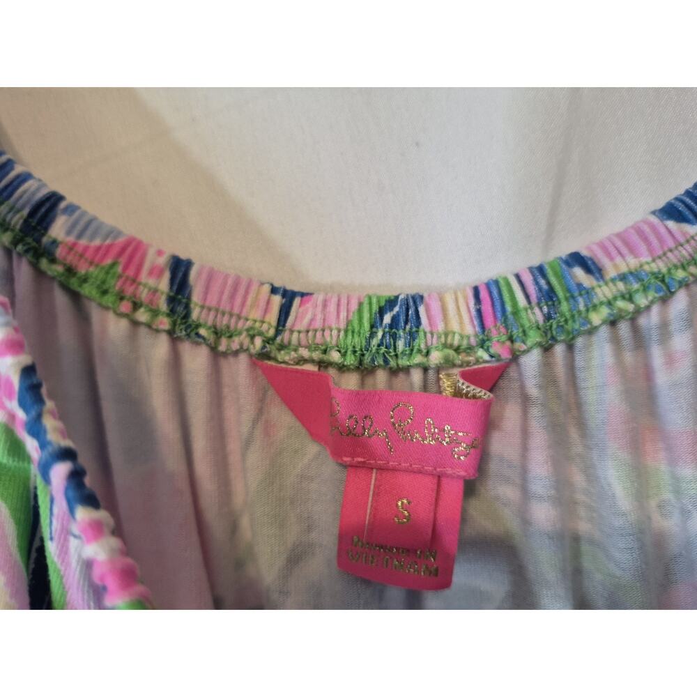 Lilly Pulitzer Gecko Green Tiger Sunrise Lana Skort Romper Small - Picture 4 of 8